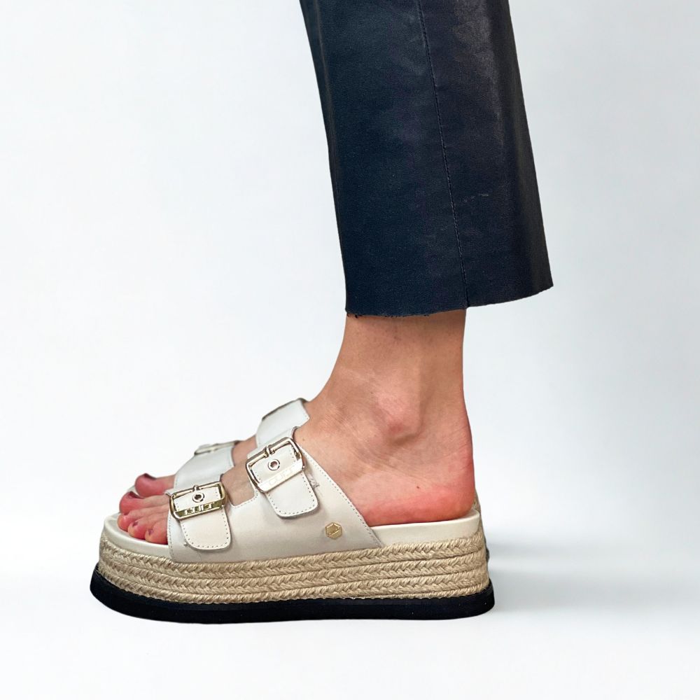 Hvit chunky sandal