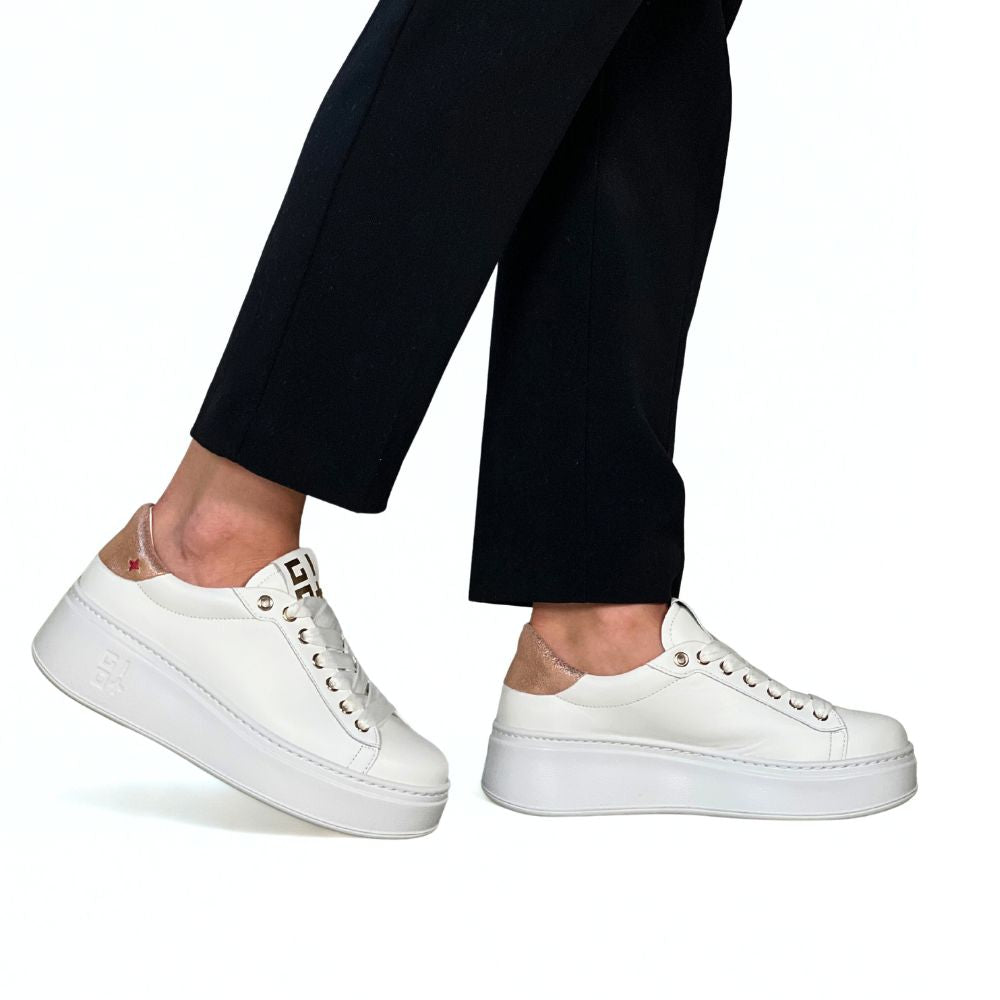 GIO+ Rosetta Sneaker Hvit med rosa