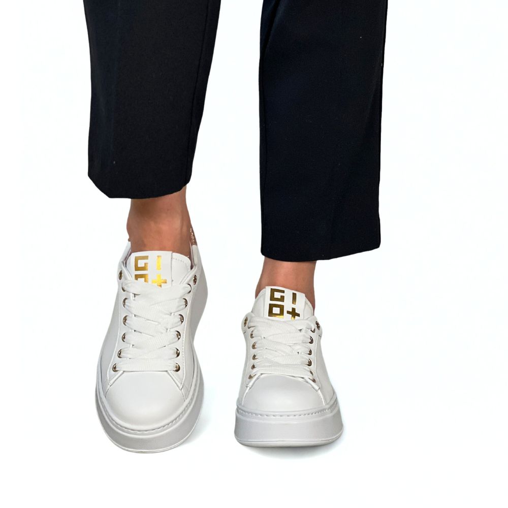 GIO+ Rosetta Sneaker Hvit med rosa