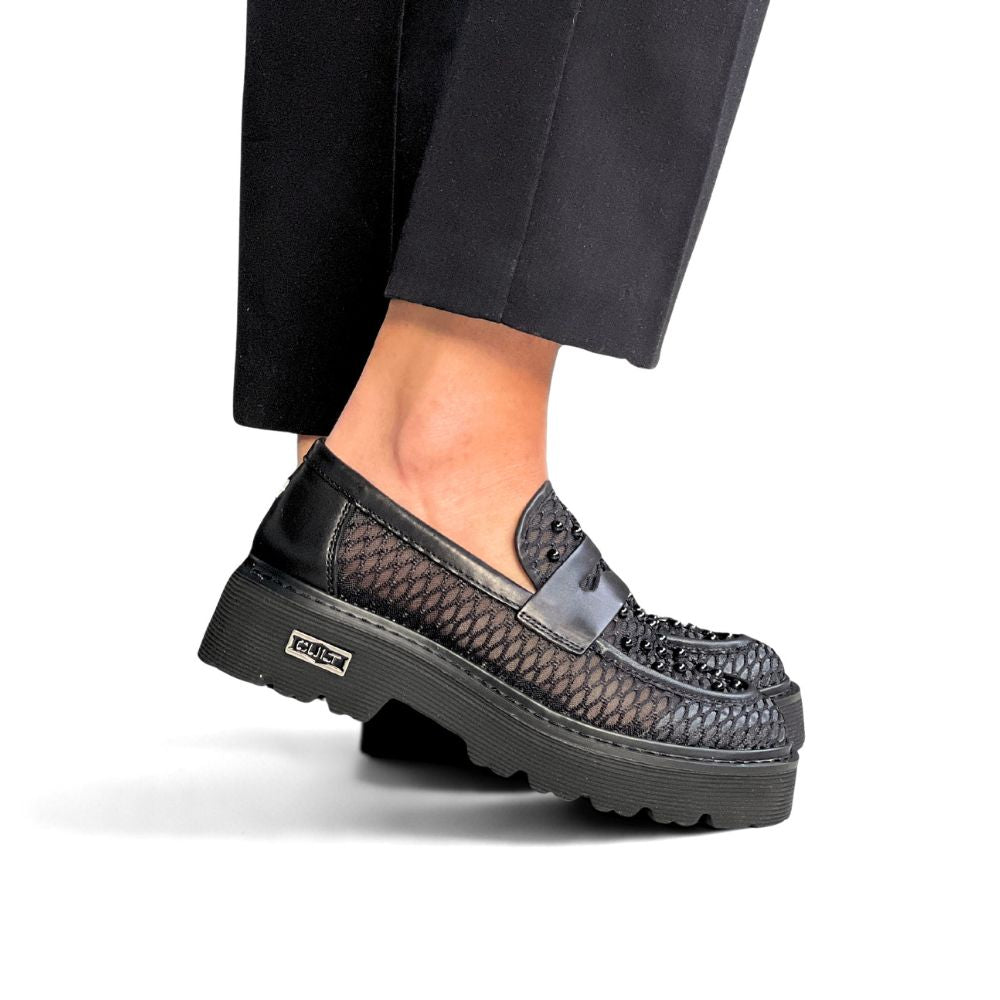 CULT - Alessia Loafer Sort Mesh