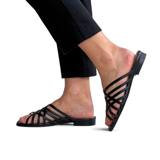 byPernille - Ines Sandal Sort