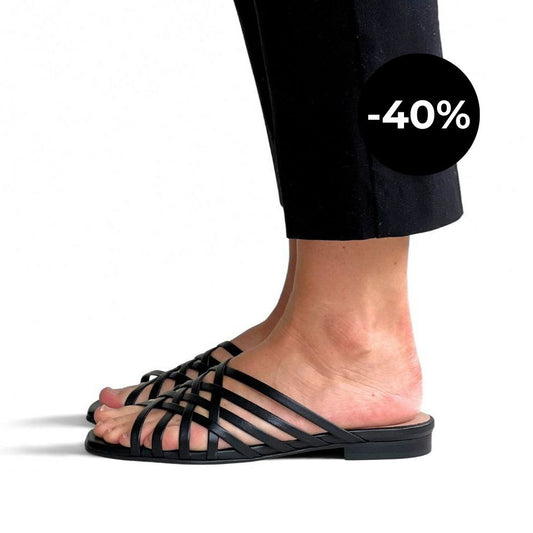 byPernille - Ines Sandal Sort