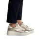 Gull chunky sneakers til dame i skinn