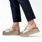 Chunky gullsandal