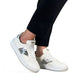 Mjus - Viviana Sneaker Hvit med sølv detaljer