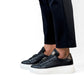 sorte italienske sneakers