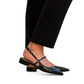 slingback i sort lakk