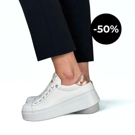 GIO+ Rosetta Sneaker Hvit med rosa