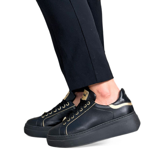 svarte chunky sneakers